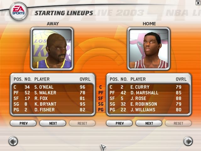 NBA Live 2003 screenshot 4 for Xbox